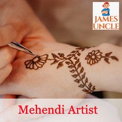 Mehendi artist Miss. Sayanti Sarkar in Lalgola